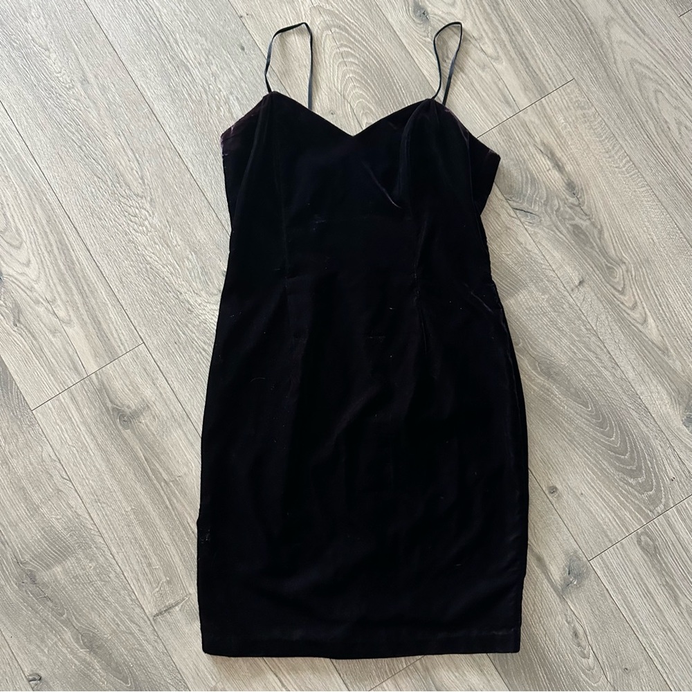 Scott McClintock Black Mini Dress with Spaghetti Straps